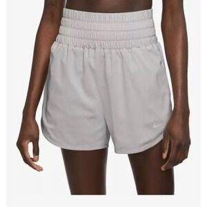 Nike Dri Fit Running Shorts Women Large White Athletic Gym Lightweight